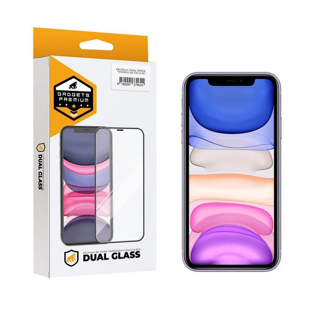 Película Dual Glass para iPhone 11 / XR - Preto - Gshield