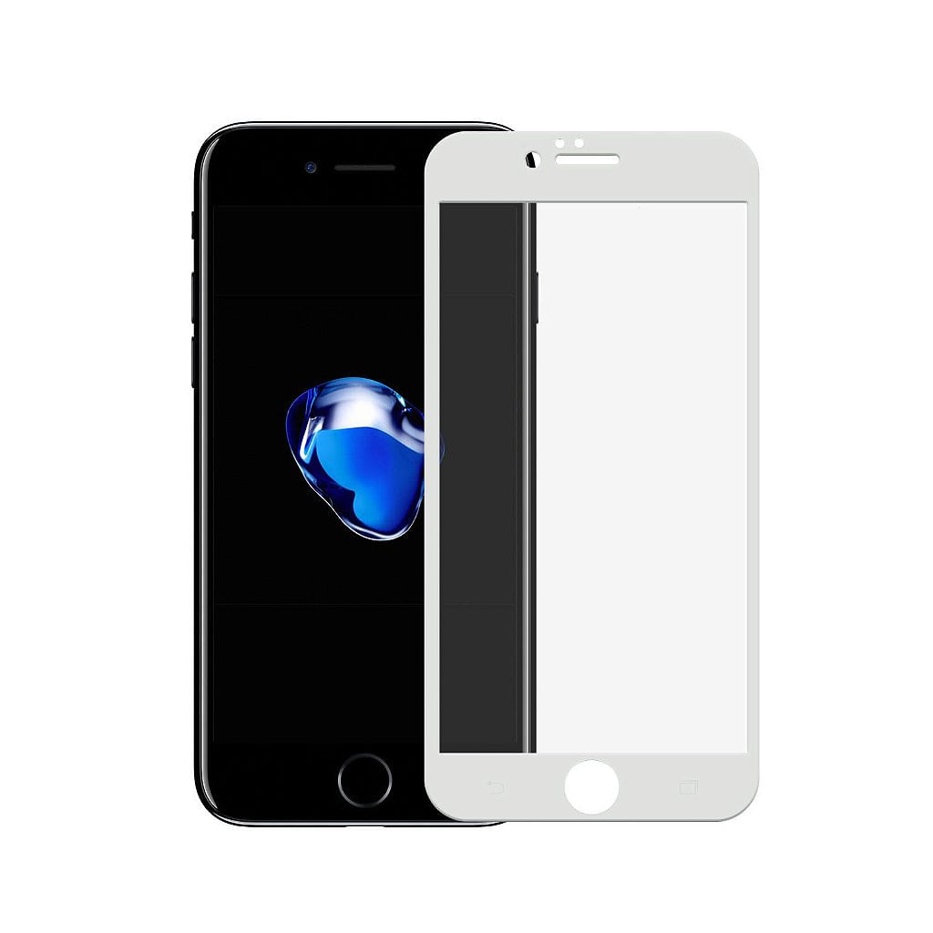 Película Coverage Color para iPhone 7 - Branca - Gorila Shield (Cobre toda tela)