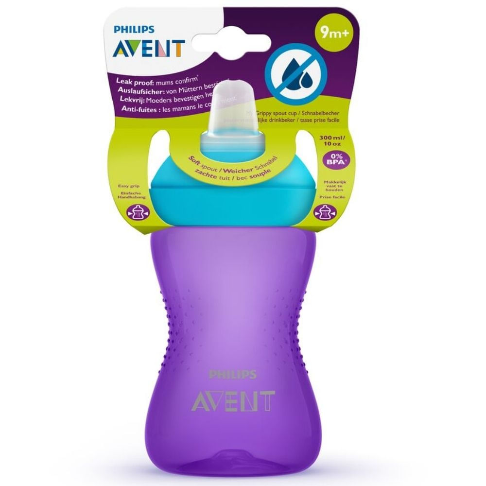 COPO BICO MACIO AZUL E ROXO - 300ML - 9M - PHILIPS AVENT