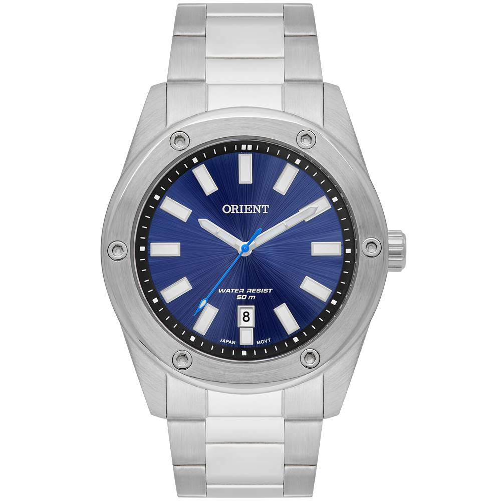Relógio Orient Masculino Ref: Mbss1464 D1sx Casual Prateado