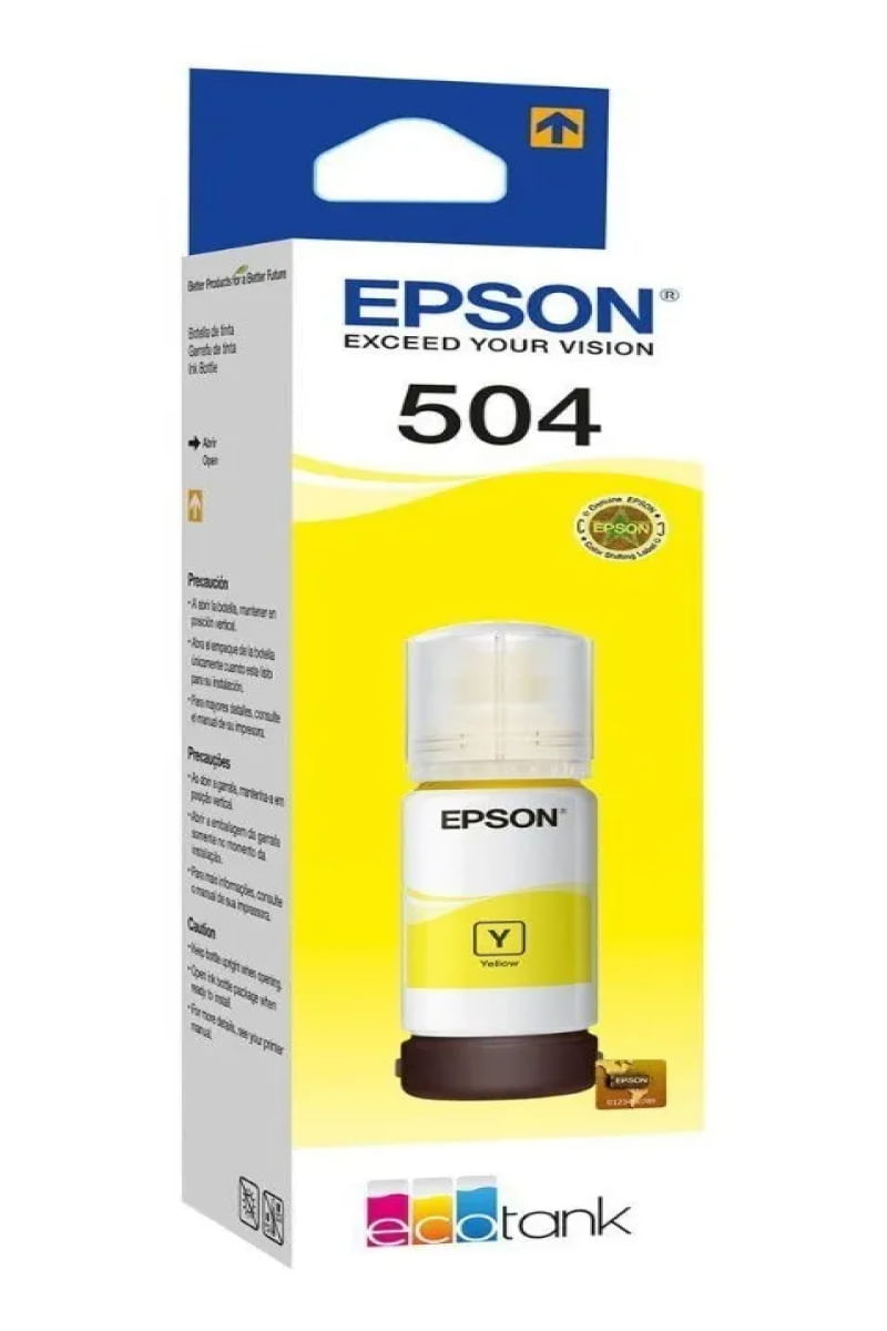 Refil Tinta Epson T504420-AL - Amarelo