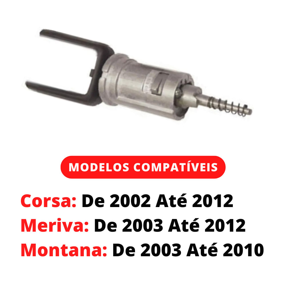 Cilindro Ignição Completo Coluna Direção Meriva 2003 A 2012