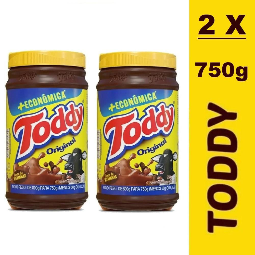 Kit 2 Toddy Original Achocolatado Pote Grande Econômico 750g