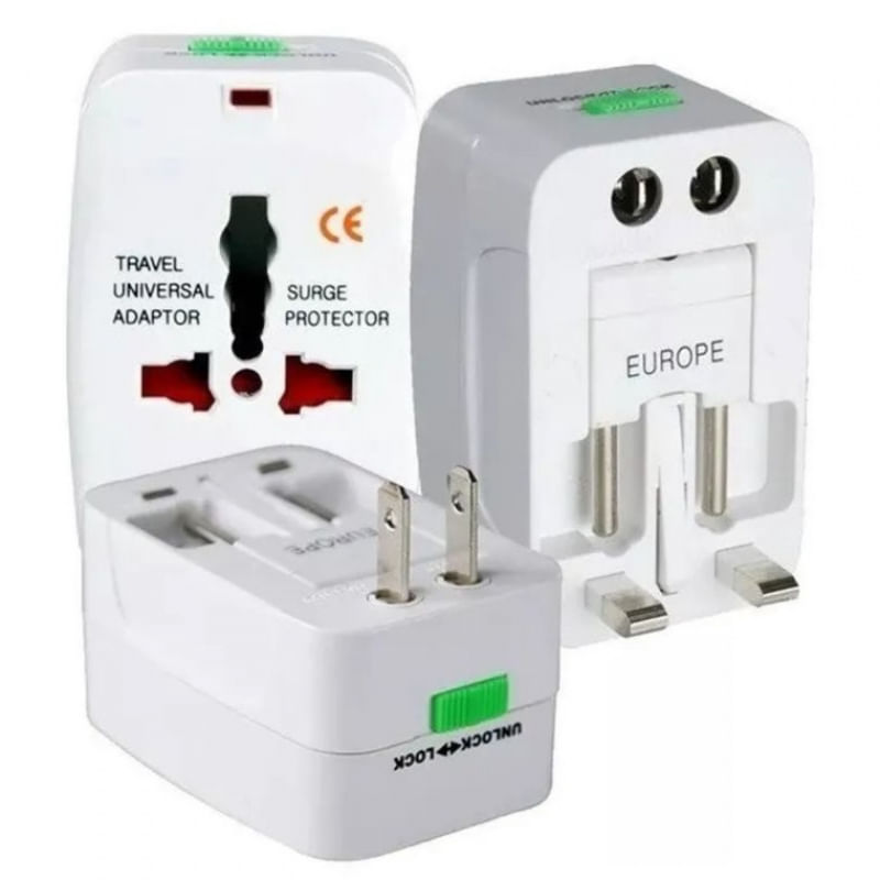 Adaptador Tomada Universal Uk Usa Europa Asia Premium