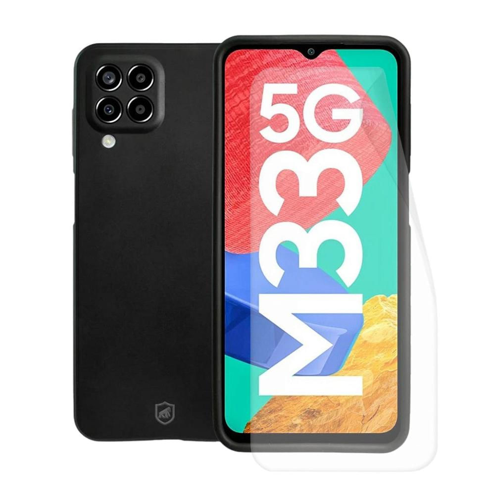 Kit Capa Silicon Veloz e Película Hydrogel HD para Samsung Galaxy M33 - Gshield