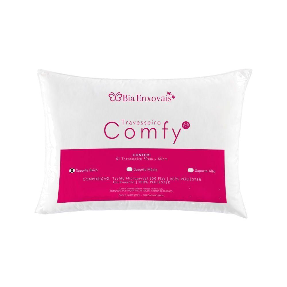 Travesseiro Comfy Suporte Baixo 01 Peça - Cor predominante Branco