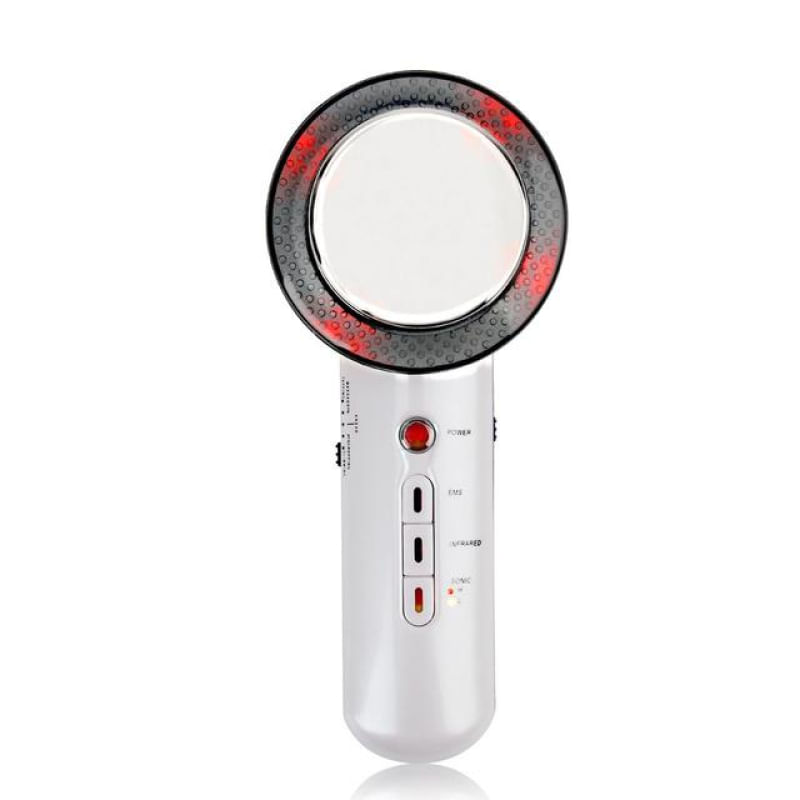 Máquina de Beleza Darsonval 3 em 1 com ultrassom e radiofrequência para emagrecimento e combate à celulite