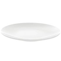 Kit 24 Pratos de Sobremesa Porcelana Tramontina Leonora 19cm Branco Restaurante Hotel