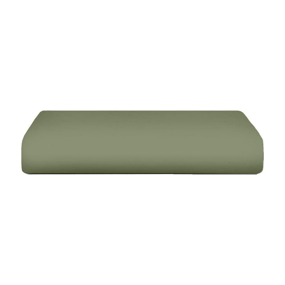 Lençol De Malha Casal Com Elástico 100% Algodão - Linha Casa - Verde