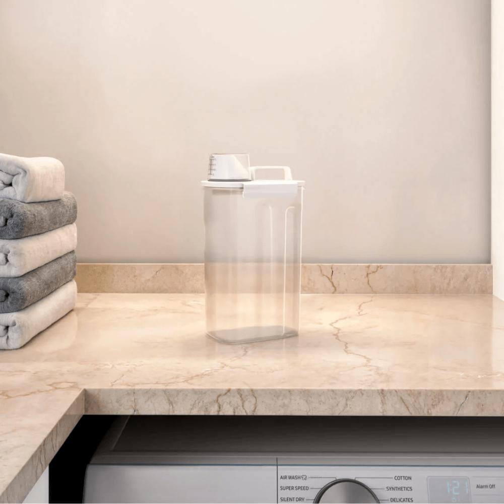 Kit 3 Dispensers Para Amaciante Lavanderia Coza 1,5 New Retrô Pote Com Medidor