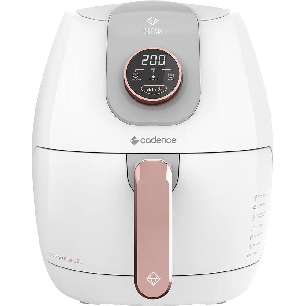 Fritadeira Sem Óleo 3L Cadence Dream Rosé Gold 110V