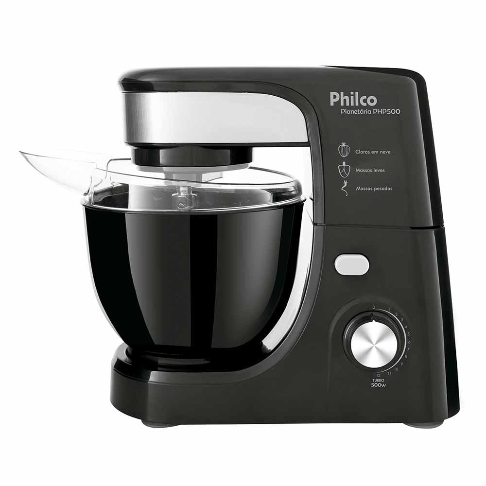 Batedeira Planetária Philco PHP500 Preta - 700W 220V