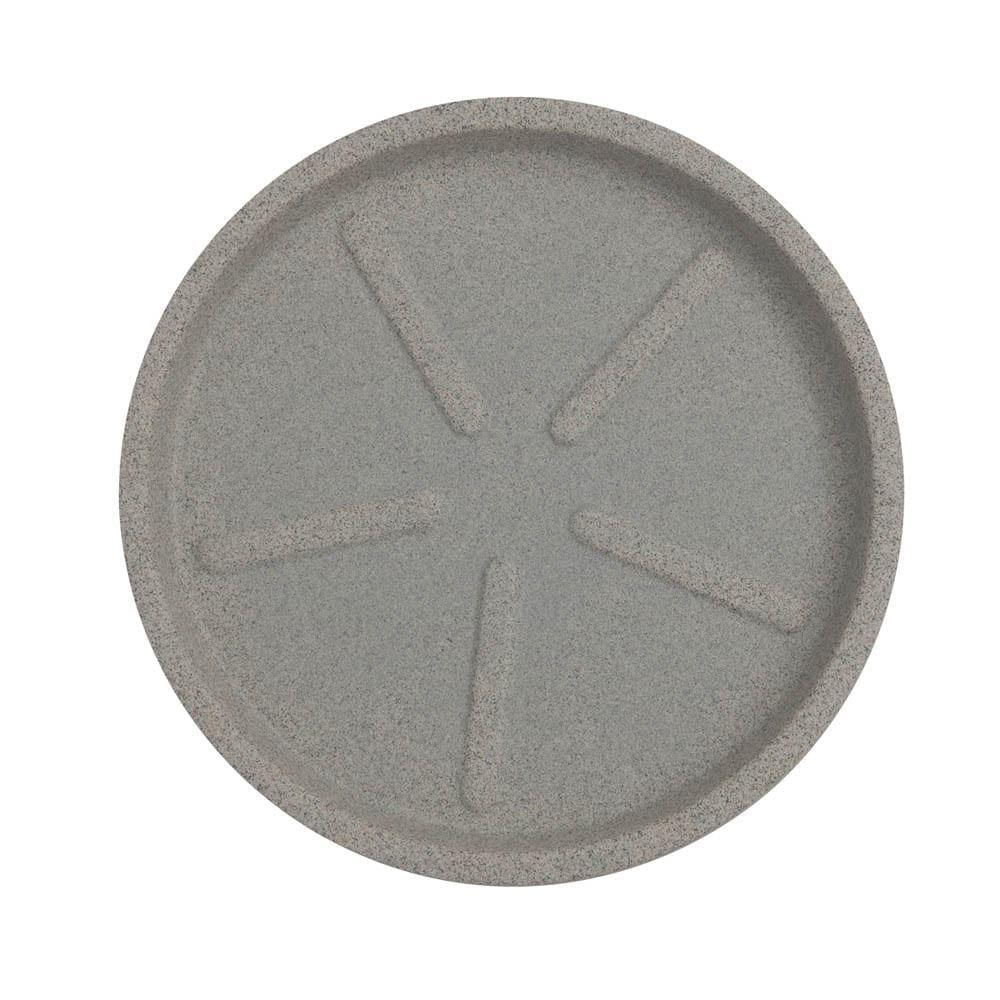 Prato De Vaso Redondo 36 X 3 Cm Cor 13 - Granito Pedra