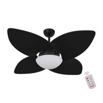 Ventilador De Teto Dormamu Nero 4 Pás Preto 220V Com Controle