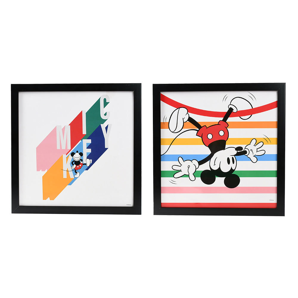Quadro MDF 30x30cm CV245190 Mickey - Item Sortido