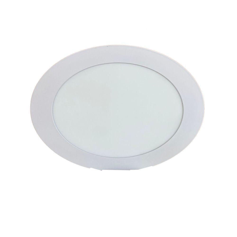 Painel Led 28,3x28,3 Redondo Branco Sobrepor 24w 3000k Foxlux