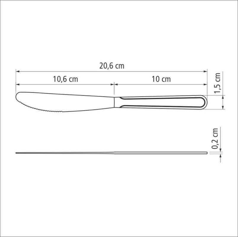 Faca de Mesa Buzios 4" Tramontina