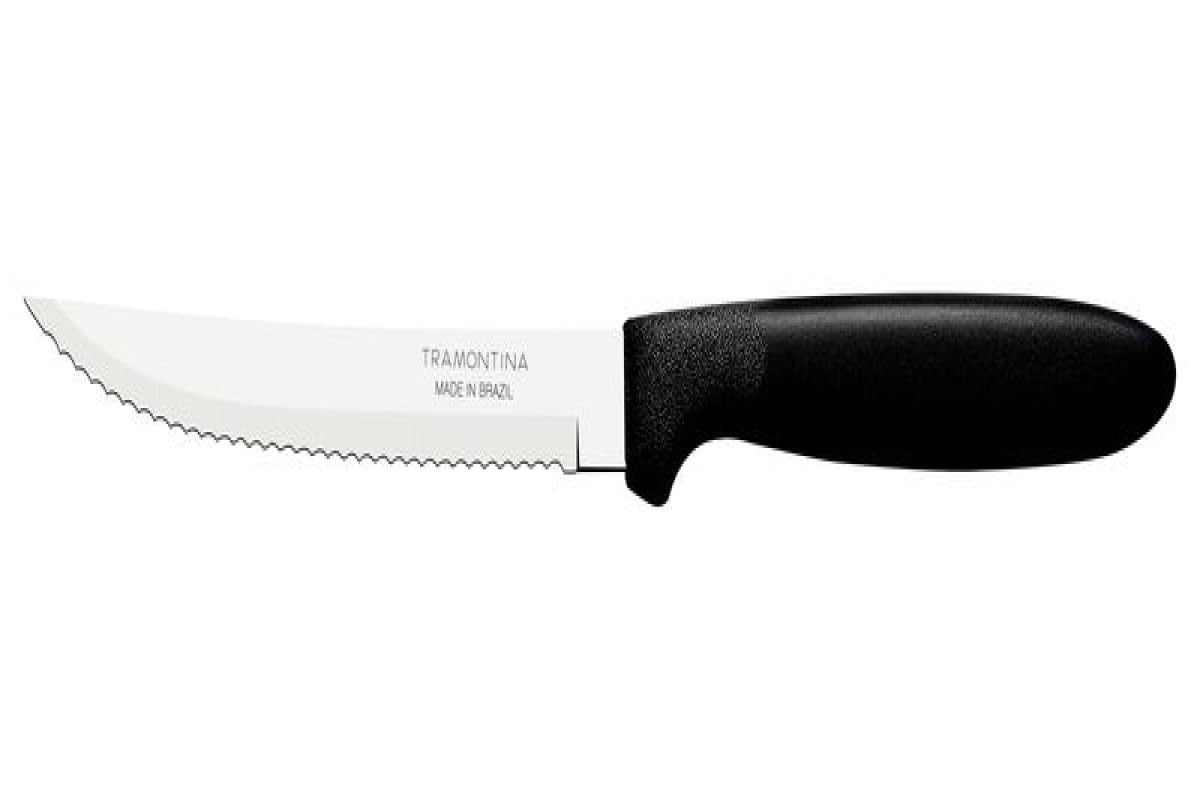 Faca Churrasco Inox 5" Ipanema Preto Tramontina