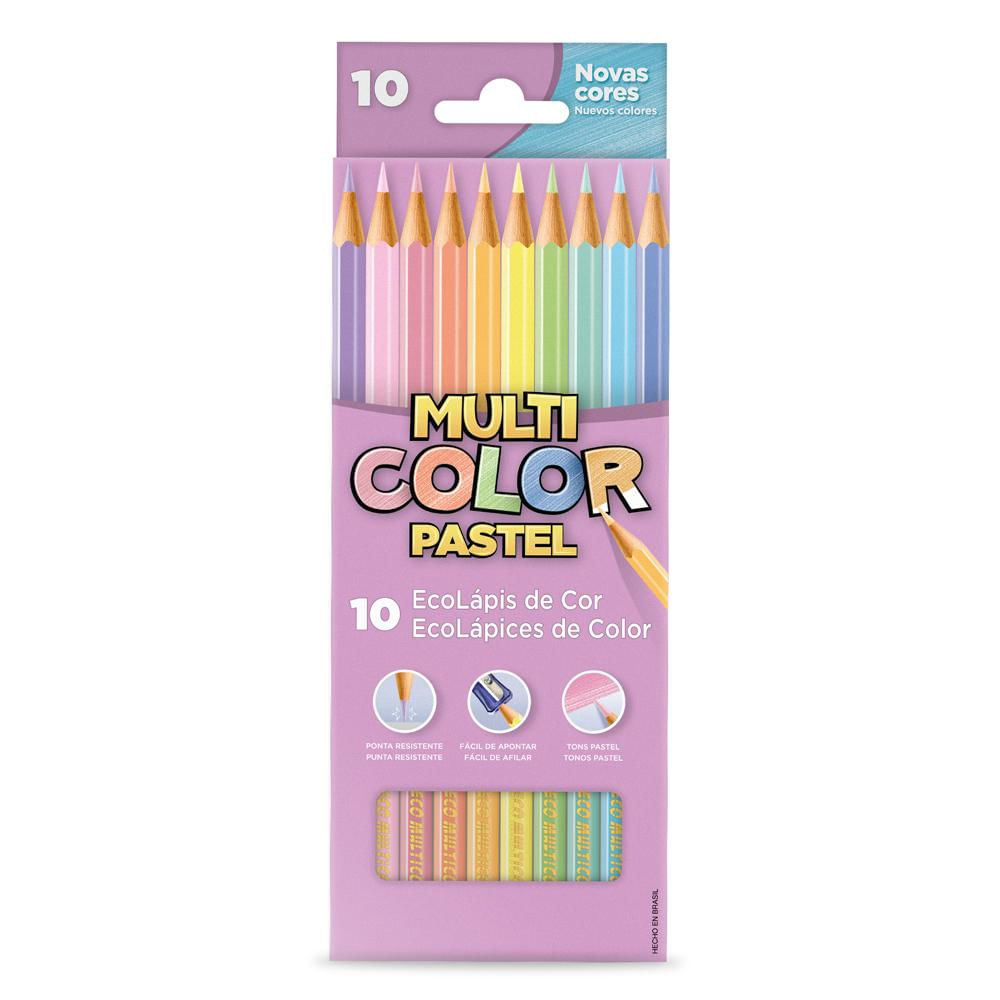 Lápis de Cor Pastel com 10 Cores Faber-Castell