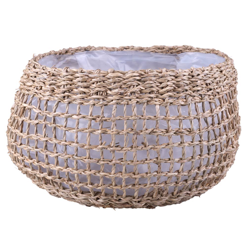 Cesto Decorativo Redondo Cazza Cabana 27x15x21cm