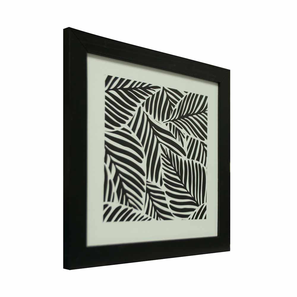 Quadro Decorativo 22x22cm Le Selva MDF Preto