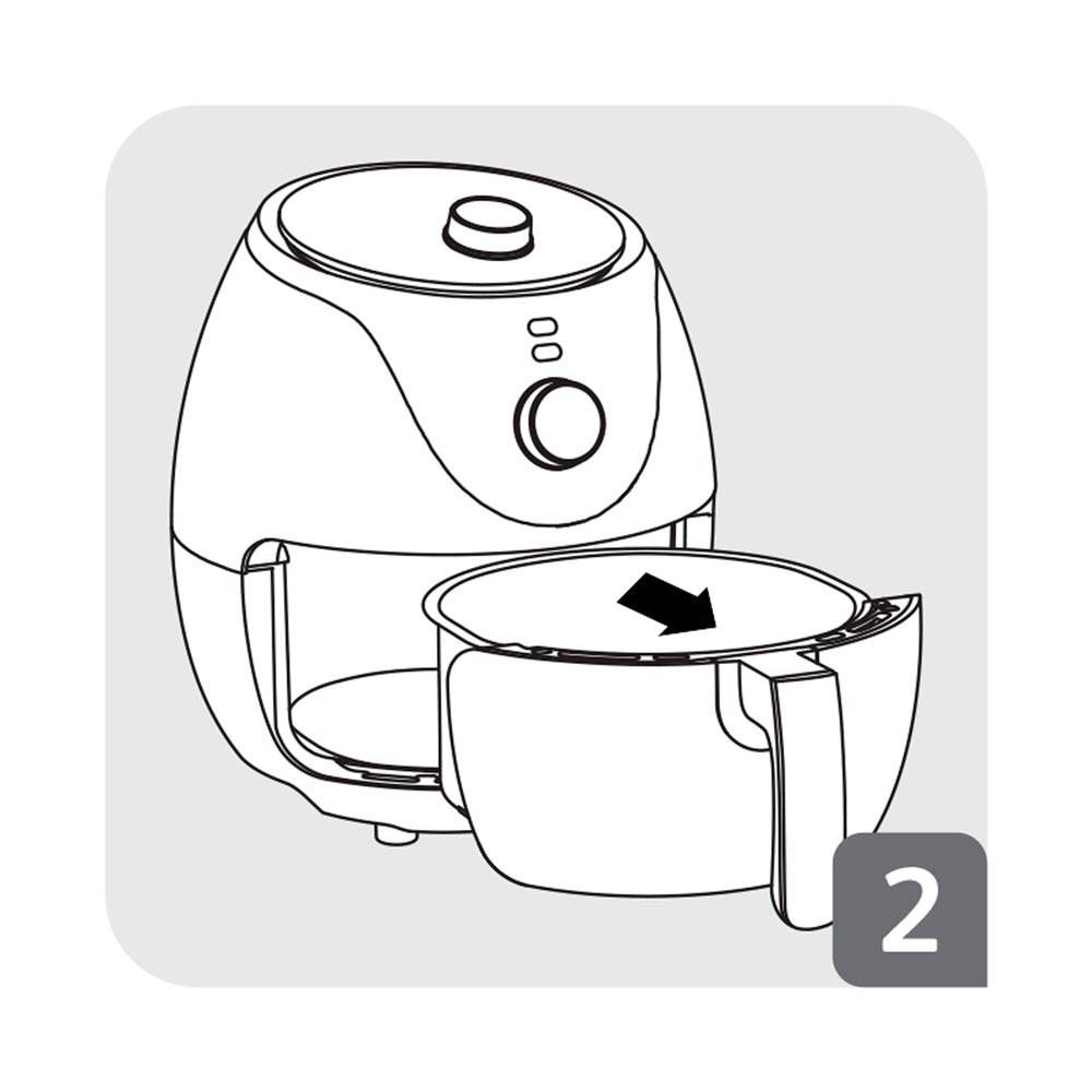 Fritadeira Elétrica Air Fryer Arno Easy Fry EZFP 3,2L Preta - 127V