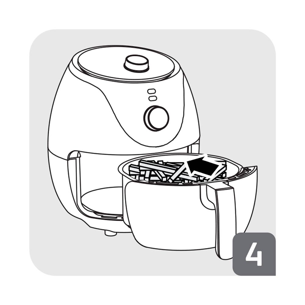 Fritadeira Elétrica Air Fryer Arno Easy Fry EZFP 3,2L Preta - 127V