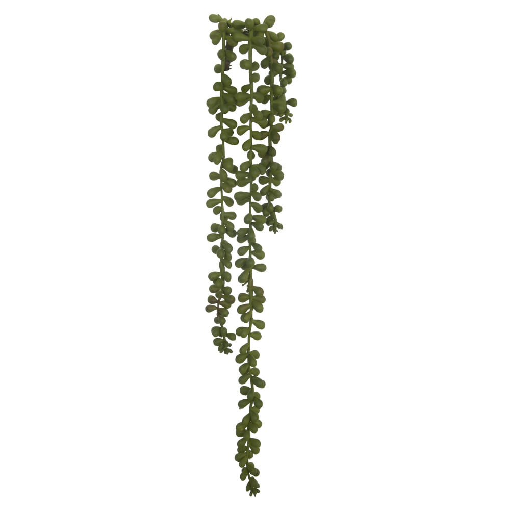 Pendente Suculenta Florarte 50cm 4 Galhos Verde