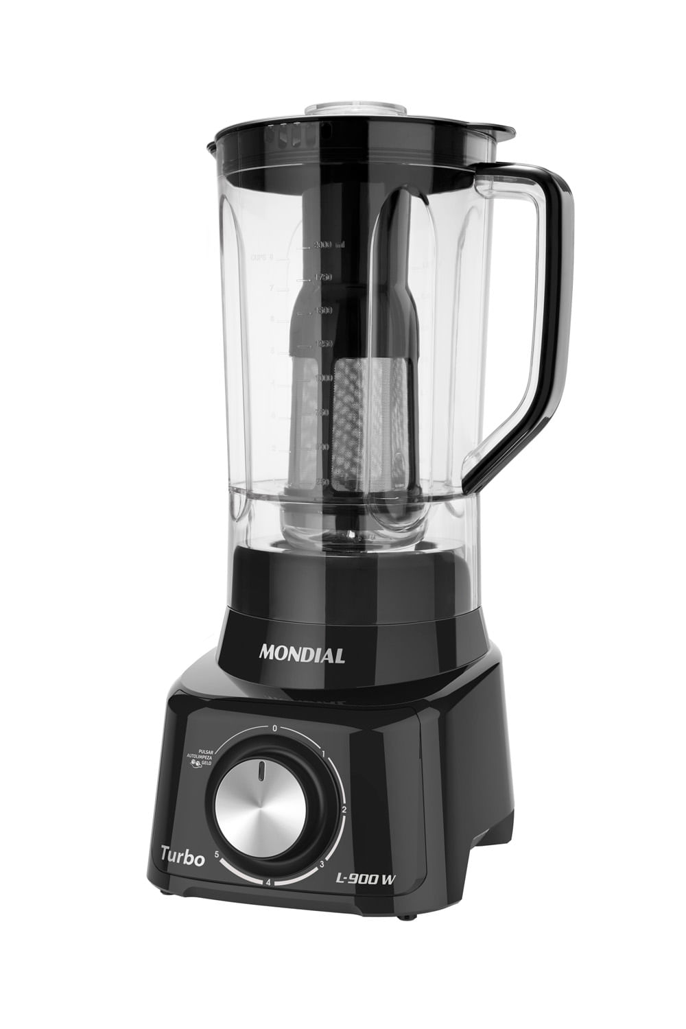 Liquidificador Mondial Turbo Full Black L-900-FB Preto - 127V