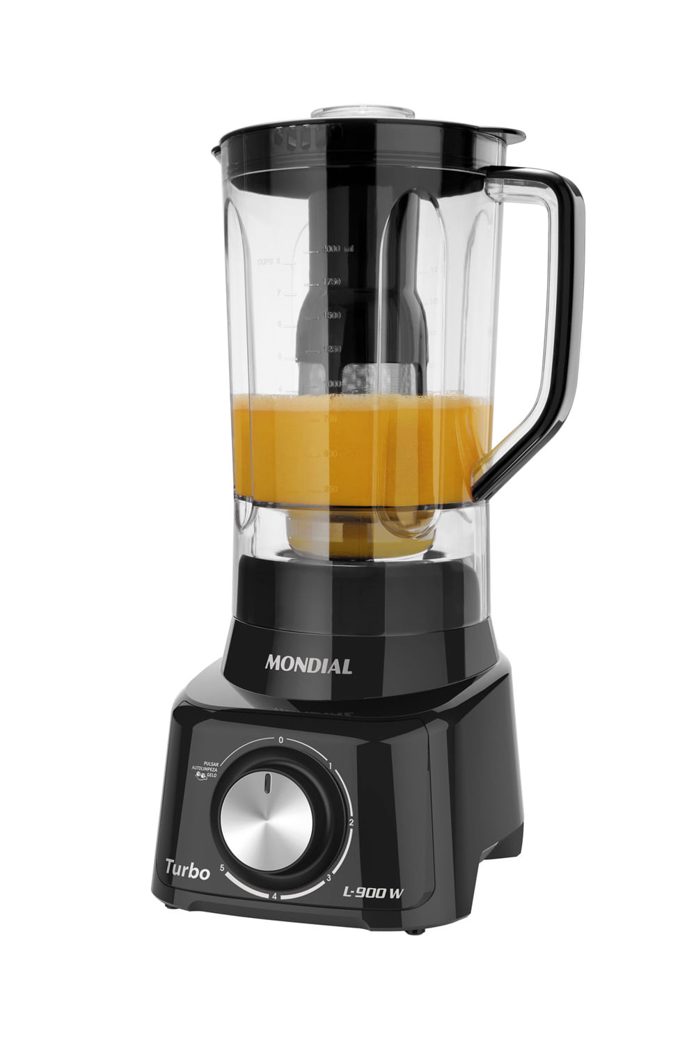 Liquidificador Mondial Turbo Full Black L-900-FB Preto - 127V