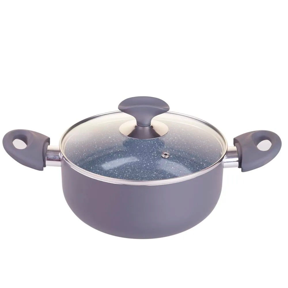 Caçarola de Cerâmica Cazza Cinza 20cm