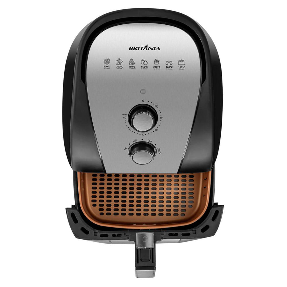 Fritadeira Elétrica Air Fryer Britania BFR51 5,5L Preta - 127V