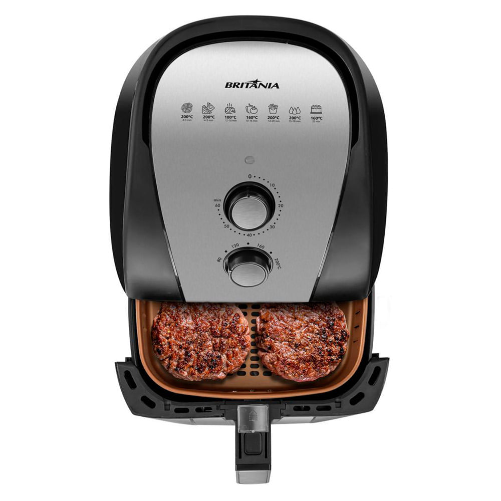 Fritadeira Elétrica Air Fryer Britania BFR51 5,5L Preta - 127V
