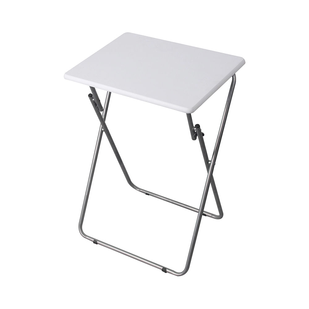 Mesa Dobrável Cazza Mdf Metal Le Wood 66cm x 48cm Branco