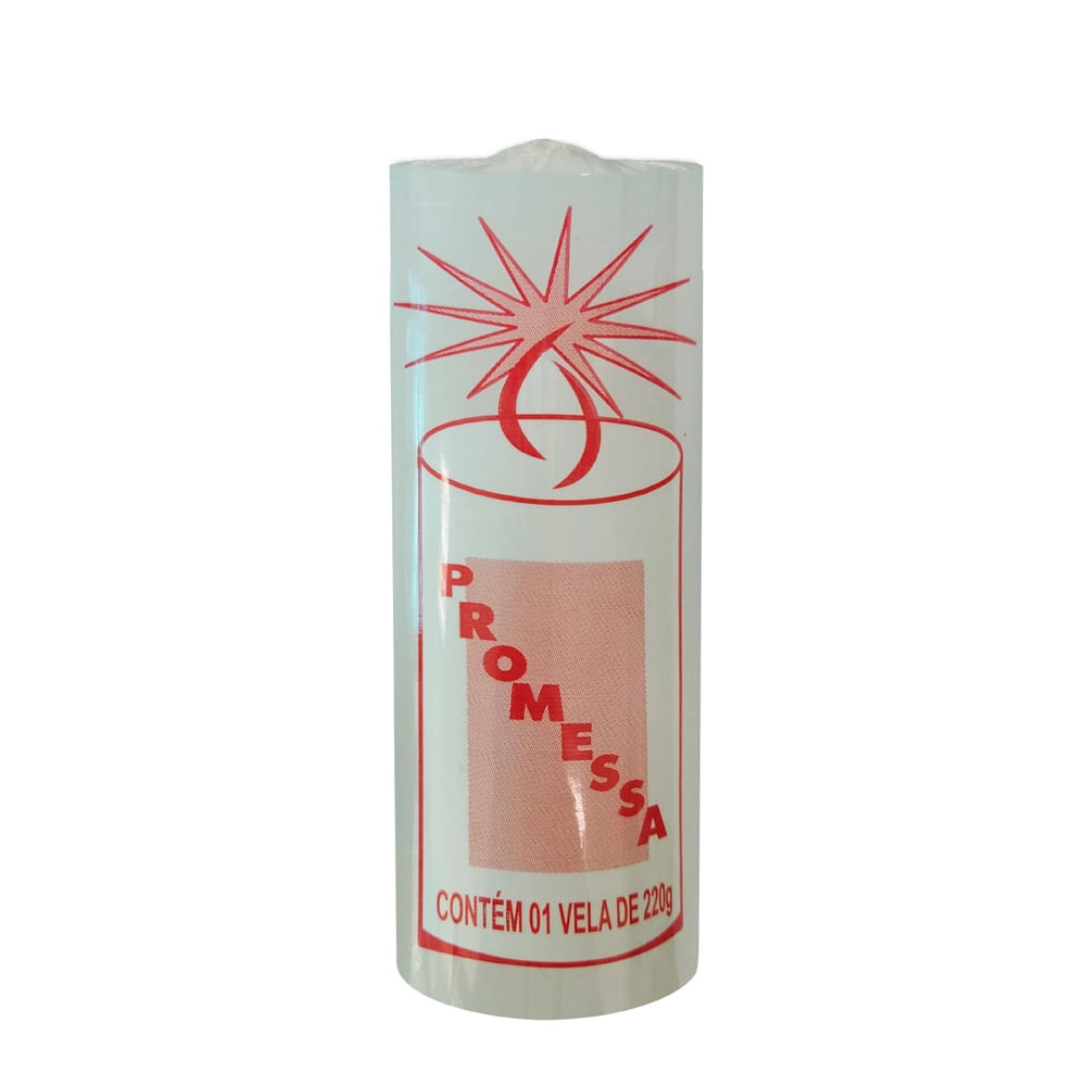 Vela Guanabara Luz Divina Promessa Branca 220g