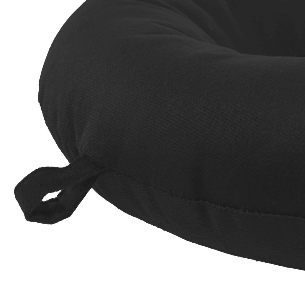 Descanso de Pescoço Hedrons Veludo Preto