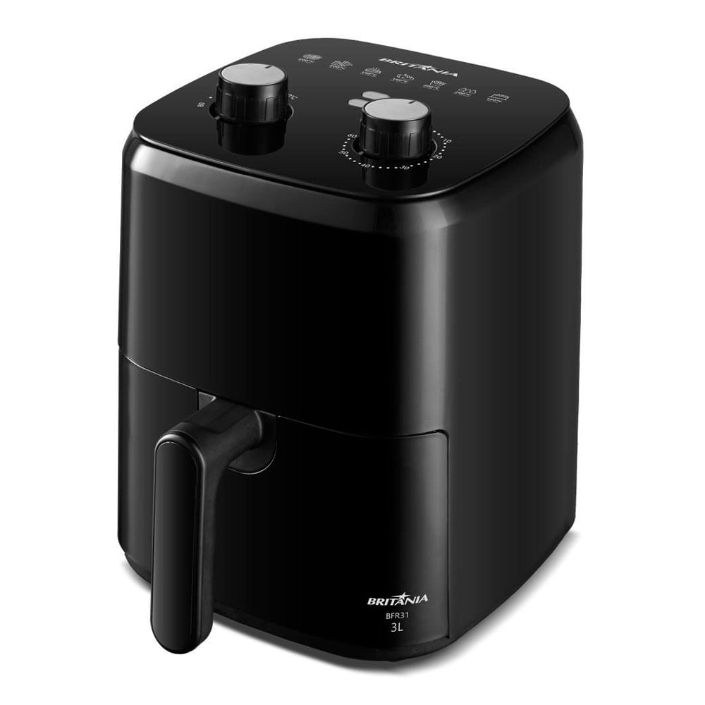Fritadeira Elétrica Air Fryer Britânia BFR31 3L Preta - 127V