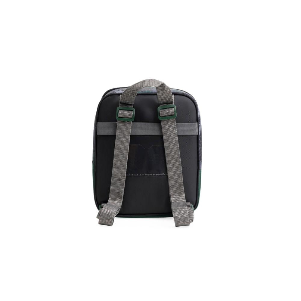Lancheira Térmica Infantil Masculina Dinossauro Verde Escuro