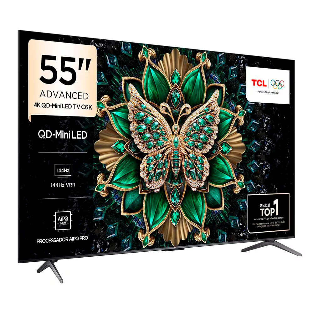 Smart TV TCL 55 Polegadas C6K Premium 4K QD-Mini LED