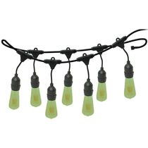 Varal De Luzes 20m Bivolt Com 20 Lâmpadas Verde 127v Foxlux