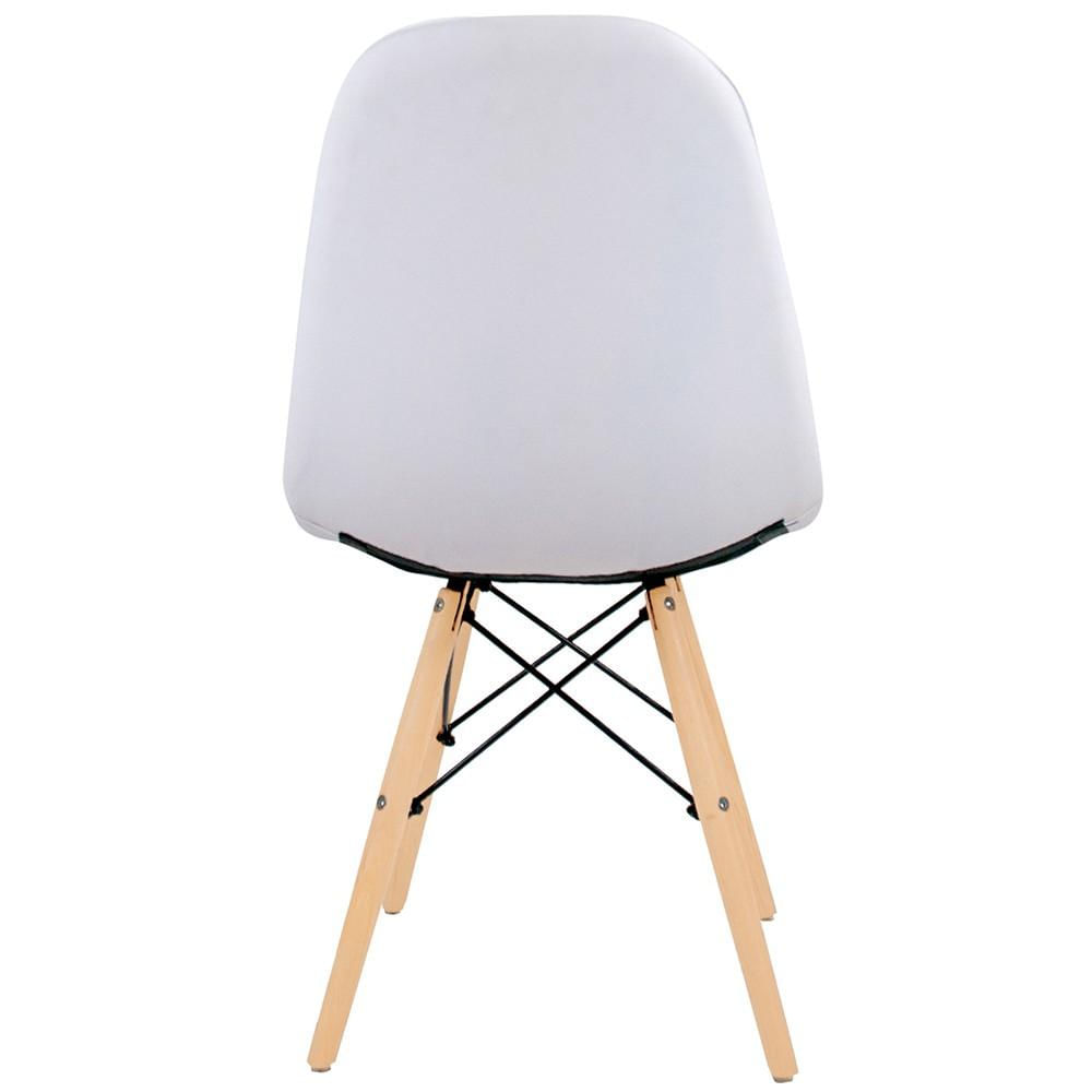 Kit 02 Cadeiras Decorativas Eiffel Charles Eames DSW Botonê E01 Branco - Lyam Decor