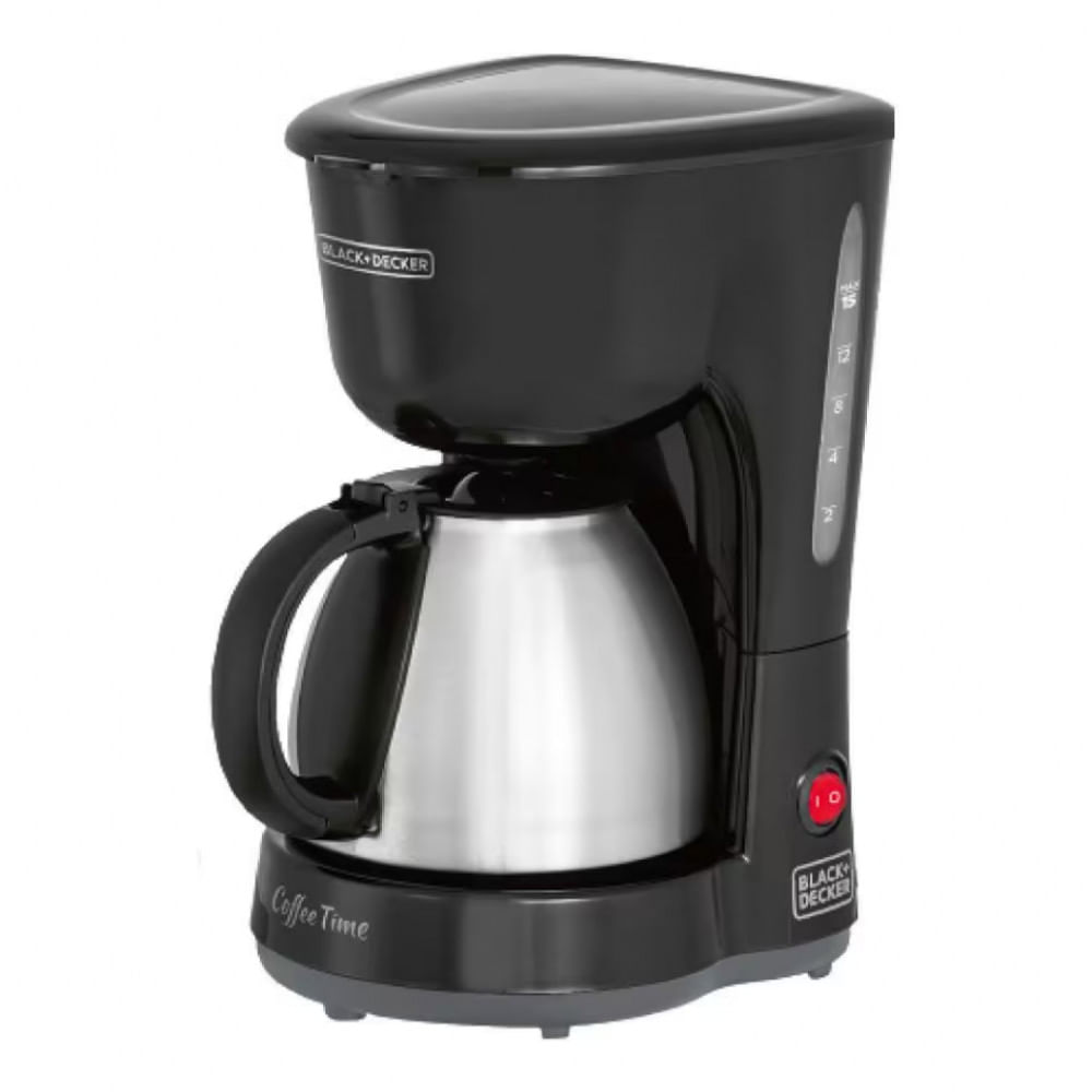 Cafeteira Elétrica Black+Decker CM15, 15 xícaras, Jarra