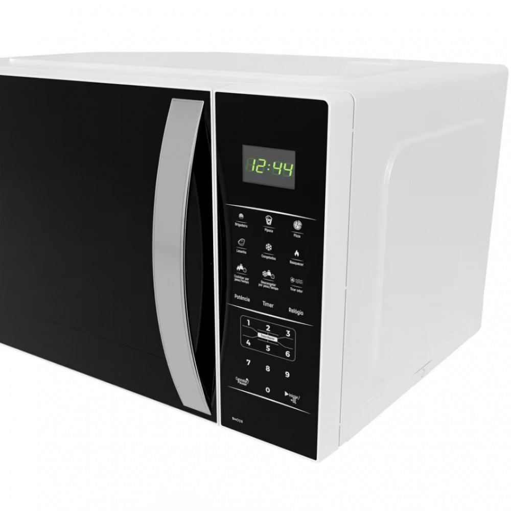 Micro-ondas Britânia BMO28 com Função Timer e Descongelar 25L Preto e Branco / 110V