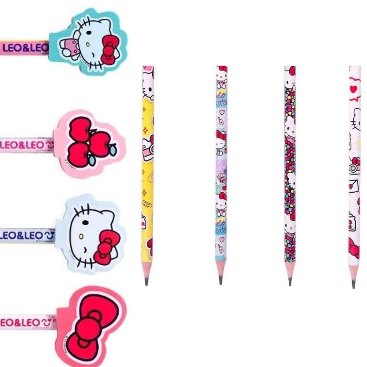 LAPIS COM BORRACHA NA PONTA HELLO KITTY UNITARIO - LEO &amp; LEO
