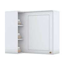 Armário Aéreo Canto Reto 1 Porta Nova York Branco Hp – Henn