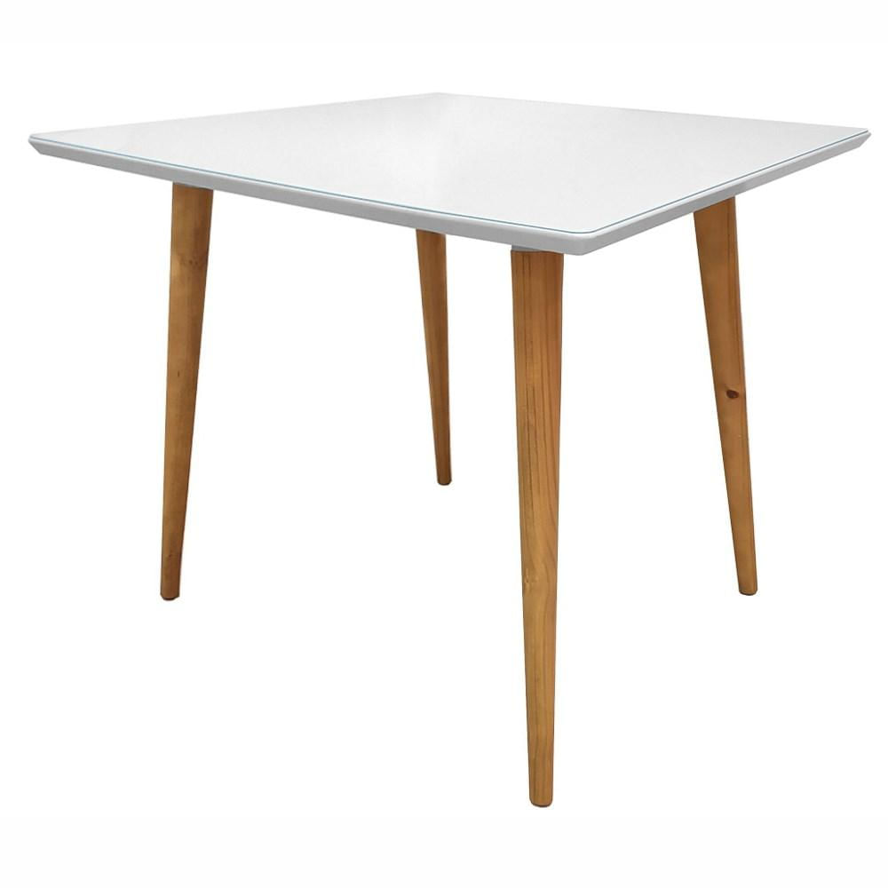 Mesa De Jantar Retangular 120cm 4 Lugares Veneza Plus C14 Branco - Mpozenato