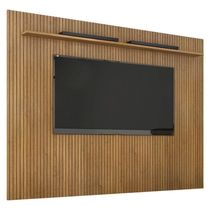Painel Para Tv Suspenso Frisado Curitiba 2240 Cinamomo Off White - Valdemóveis