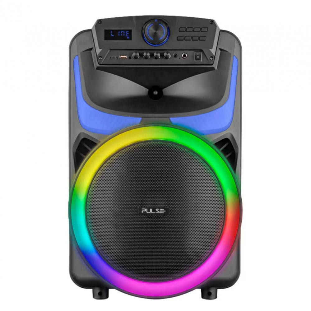 Caixa de Som Portátil SP403E Bluetooth Cartão SD 550W Pulse