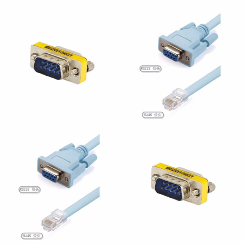 Kit Cabo Console Serial Db9 X Rj45 + Adaptador Usb Rs232
