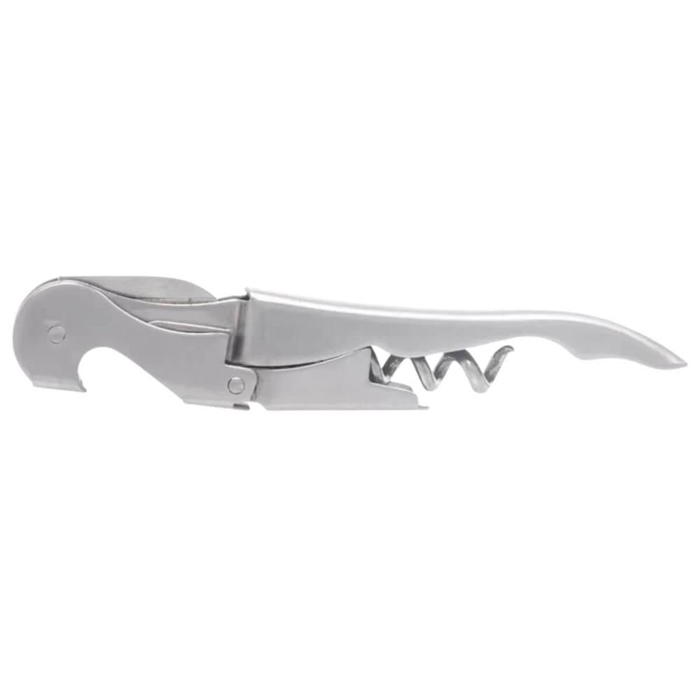 2 Saca Rolhas Inox para Vinho 11cm 2 Estágios Lyor Profissional Abridor Manual